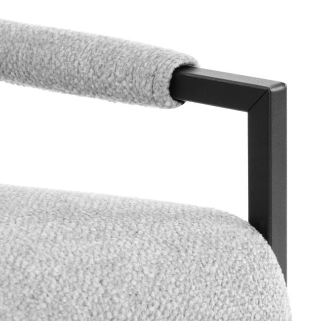 Диван Charli LUX/Чарли Люкс велюр/букле, VT shape silver VT shape silver велюр/букле